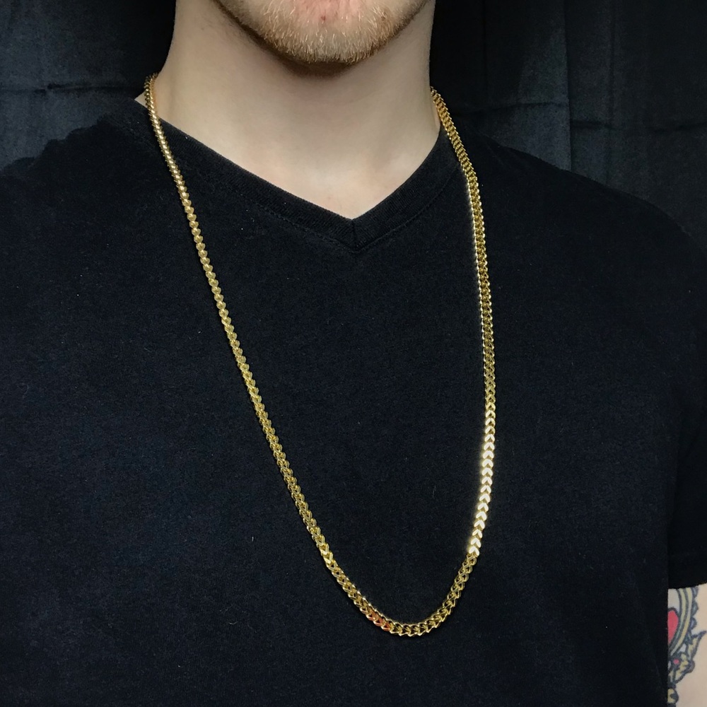 4mm 30” 18K Franco Chain